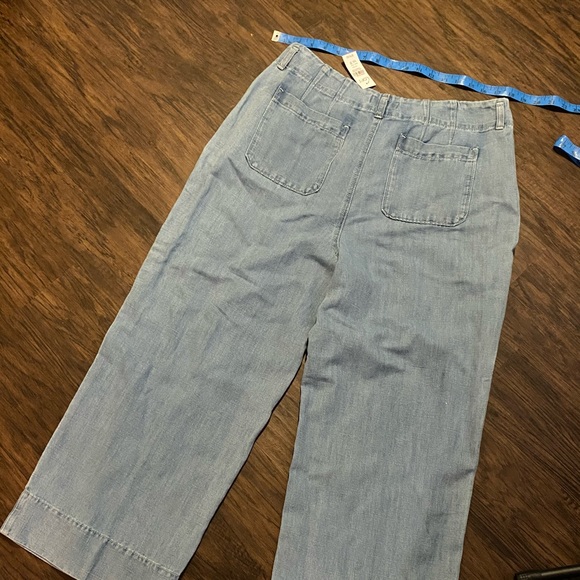 LOFT CROPPED WIDE-LEG JEANS SZ 12/31 NWT - Picture 7 of 11